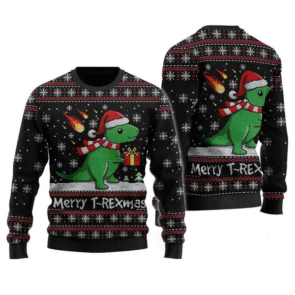 Merry T-Rexmas Ugly Christmas Sweater | Adult | US2195