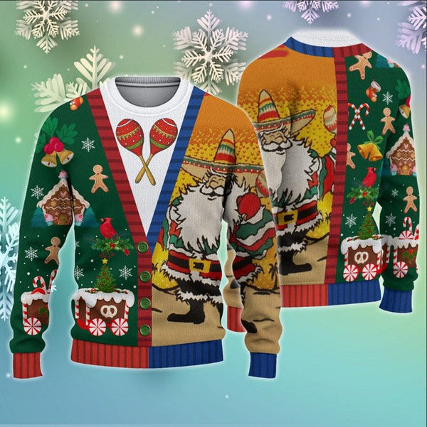 Mexican Santa Claus - Christmas Sweater 3D All Over Print | Adult | HP2622