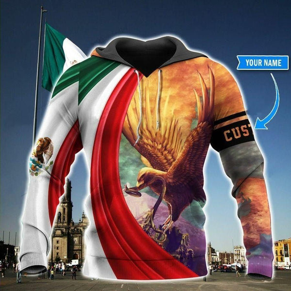 Mexico Eagle Flag Cool Custom Name 3D All Over Print | Adult | CN241