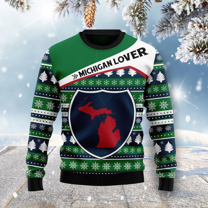 Michigan Lover Ugly Christmas Sweater | For Men & Women | Adult | US1419-BehighStyle