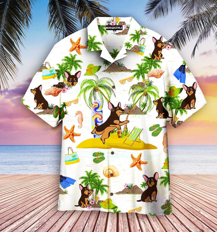 Miniature Pinscher Dog Tropical Hawaiian Shirt | For Men & Women | HW209-BehighStyle