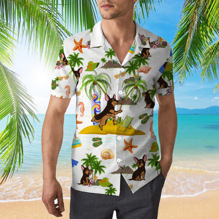 Miniature Pinscher Dog Tropical Hawaiian Shirt | For Men & Women | HW335-BehighStyle