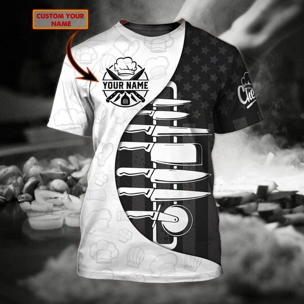 Master Chef 3D Unisex Shirts Custom Name 3D All Over Print | Adult | CN385