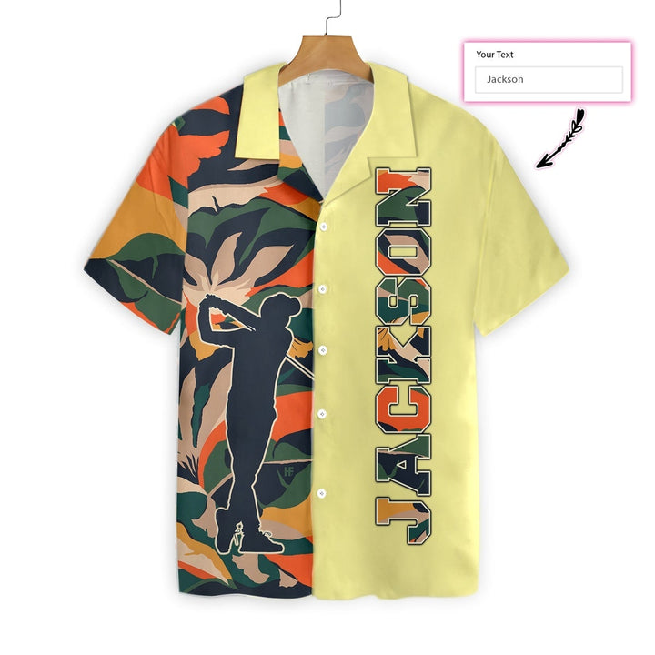 Modern Exotic Jungle Gentle Golf Custom Name Hawaiian Shirt | For Men & Women | HN714-BehighStyle