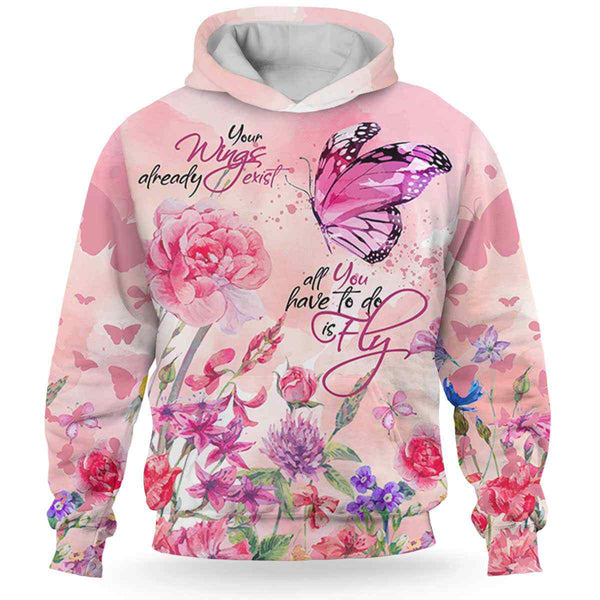 Mom Flower Butterfly Fly 3D All Over Print | For Men & Women | Adult | HP1111-BehighStyle