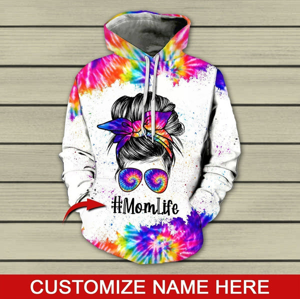 Mom Life Fullcolor Custom Name 3D All Over Print | For Men & Women | Adult | CN127-BehighStyle