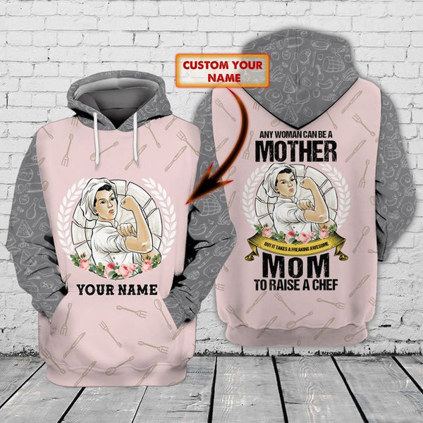 Mom To Raise A Chef Custom Name 3D All Over Print | Adult | CN294
