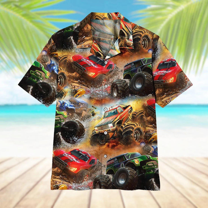 Monster Truck Hawaiian Shirt | For Men & Women | HW1638-BehighStyle