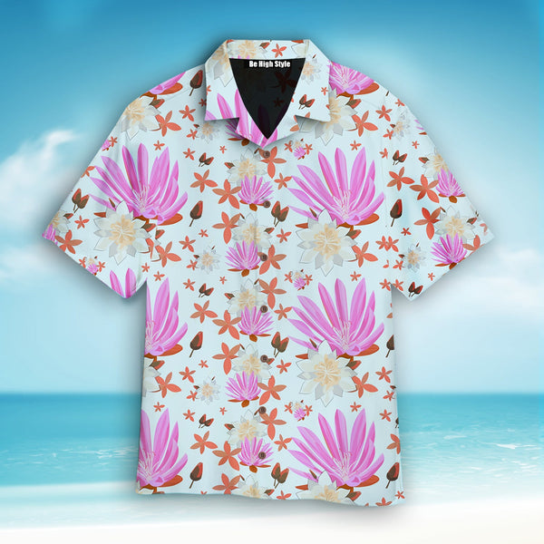 Montana Bitterroot Flower Hawaiian Shirt | HW1432