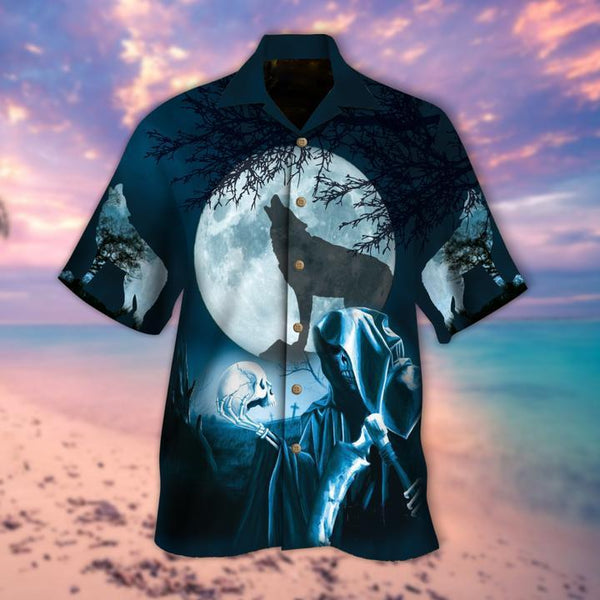 Moonlight Death Halloween Hawaiian Shirt | For Men & Women | HW2808-BehighStyle