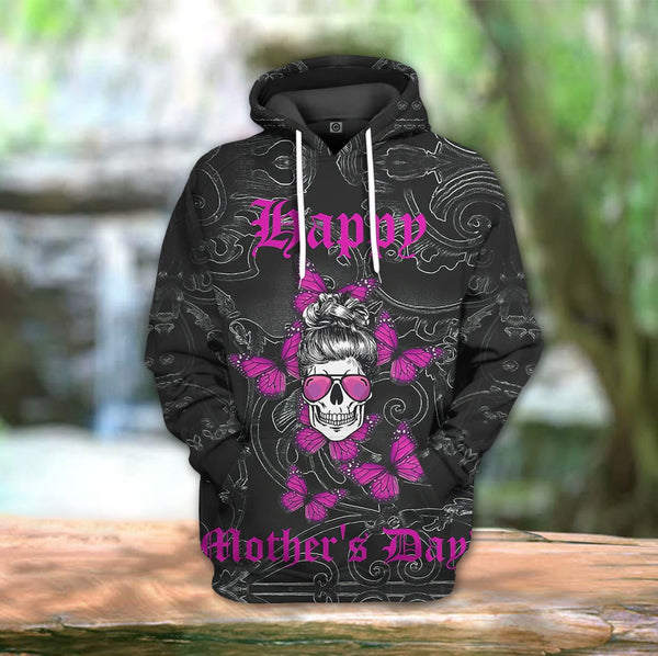 Mother's Day Butterfly Skull 3D All Over Print | For Men & Women | Adult | HP1240-BehighStyle