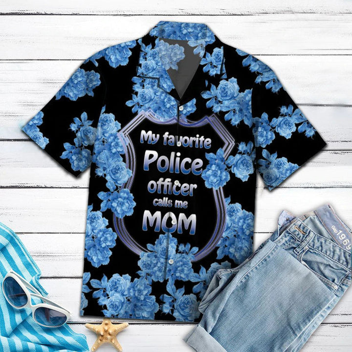 Mother's Day Proud Police Mom Cool Design Aloha Hawaiian Shirt | For Men & Women | HW1077-BehighStyle