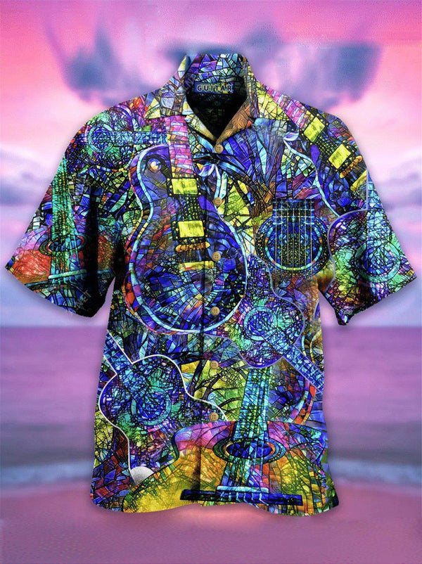 Music Guitar Love Life Hawaiian Shirt | For Men & Women | HW1569-BehighStyle