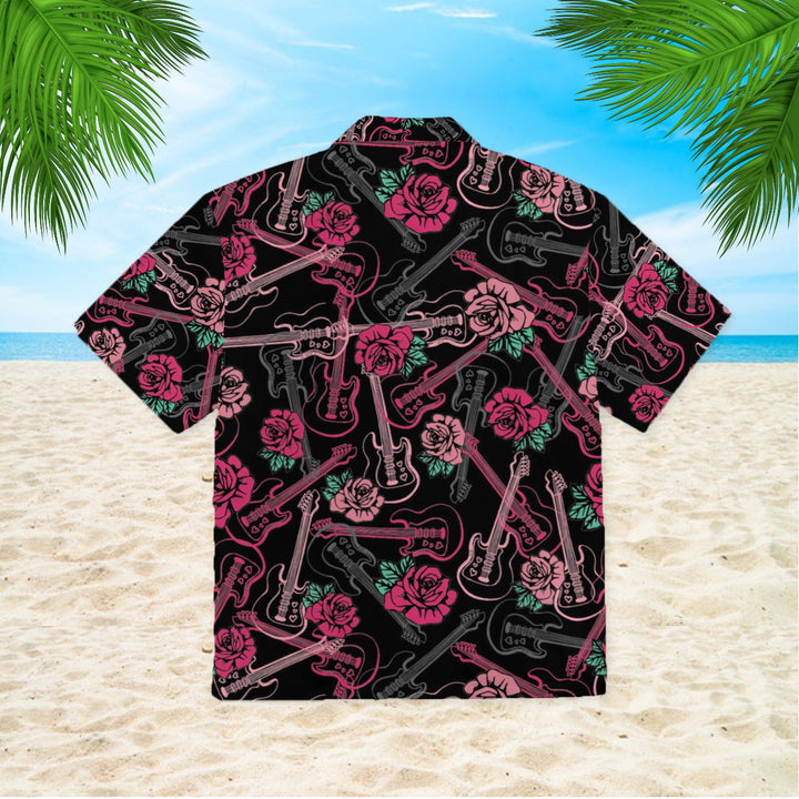 Music Guitars Melody And Rose Hawaiian Shirt | For Men & Women | HW1118-BehighStyle