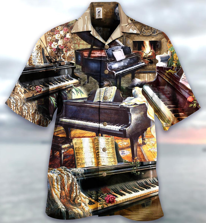 Music Once A Pianist Always Hawaiian Shirt | For Men & Women | HW1530-BehighStyle