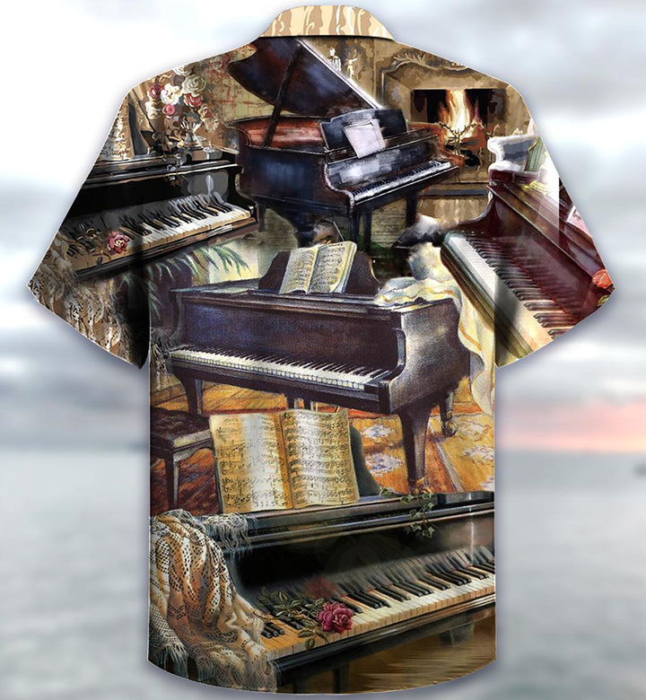 Music Once A Pianist Always Hawaiian Shirt | For Men & Women | HW1530-BehighStyle