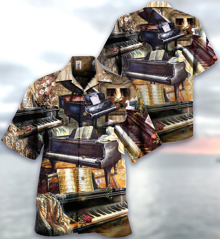 Music Once A Pianist Always Hawaiian Shirt | For Men & Women | HW1530-BehighStyle