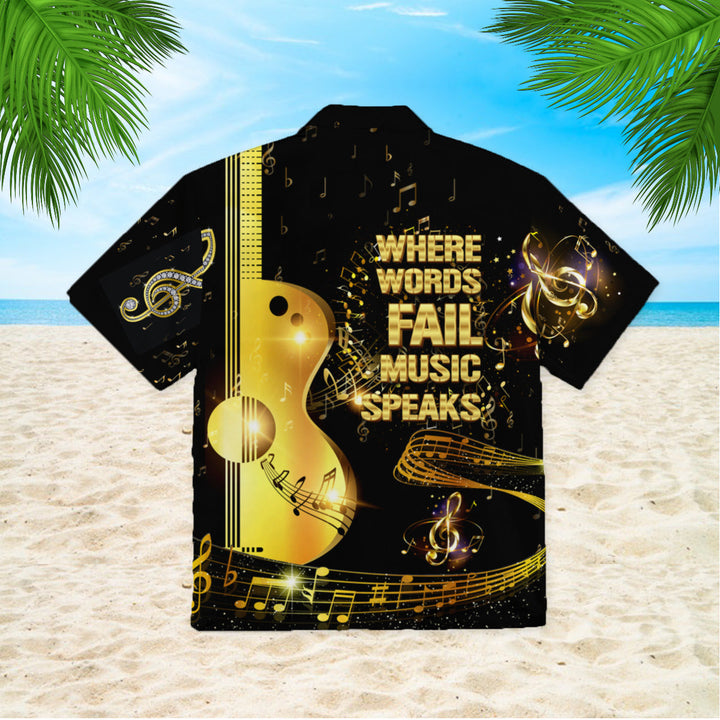 Music Speaks Where Words Fail Hawaiian Shirt | For Men & Women | HW326-BehighStyle