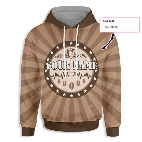 My Blood Type Is Coffee Tan Awesome Custom Name 3D All Over Print | For Men & Women | Adult | CN164-BehighStyle