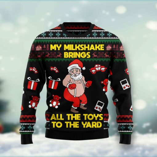 My Milkshake Brings All The Toys To The Yard Ugly Christmas Sweater | Adult | US1713