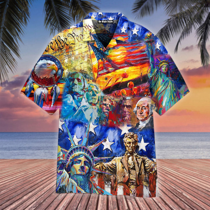 My Patriotic Heart Beats Independence Day Hawaiian Shirt | For Men & Women | HW2251-BehighStyle