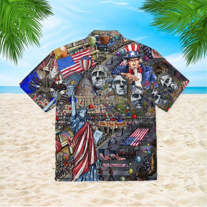 My Patriotic Heart Beats Independence Day Hawaiian Shirt | For Men & Women | HW298-BehighStyle