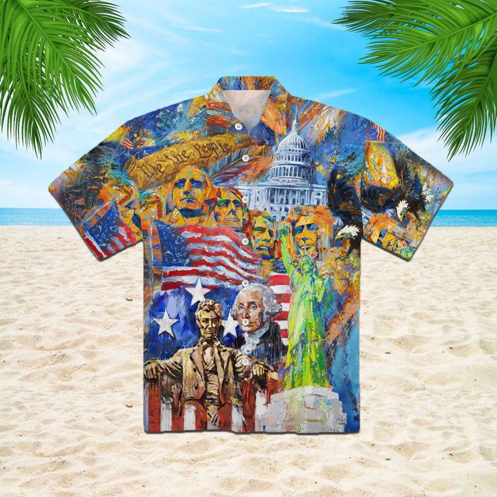 My Patriotic Heart Beats Independence Day Hawaiian Shirt | For Men & Women | HW356-BehighStyle