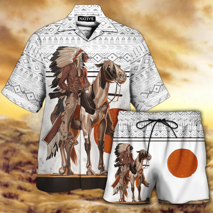 Native American Aloha Hawaiian Shirt Set | For Men & Women | HS122-BehighStyle