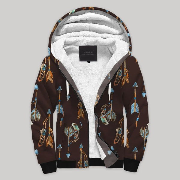 Native American Fleece Zip Hoodie All Over Print | FZ763