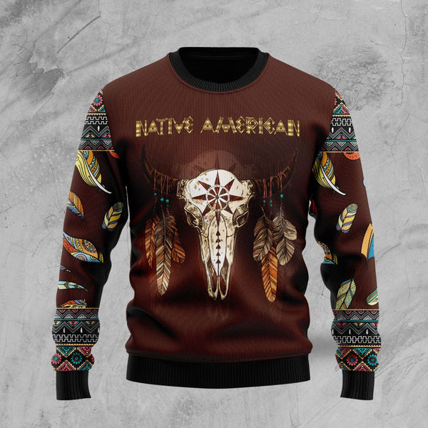 Native Skull Ugly Christmas Sweater | Adult | US1840