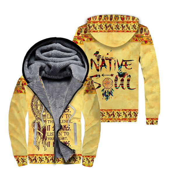 Native Soul American Fleece Zip Hoodie All Over Print | FZ700