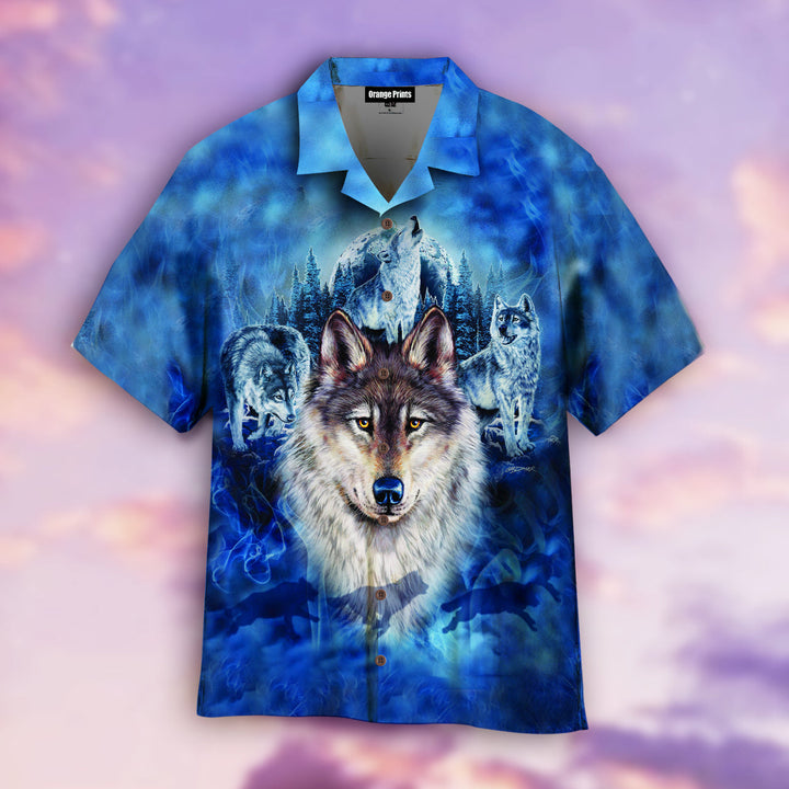 Native Wolf Hawaiian Shirt | For Men & Women | HW1857-BehighStyle