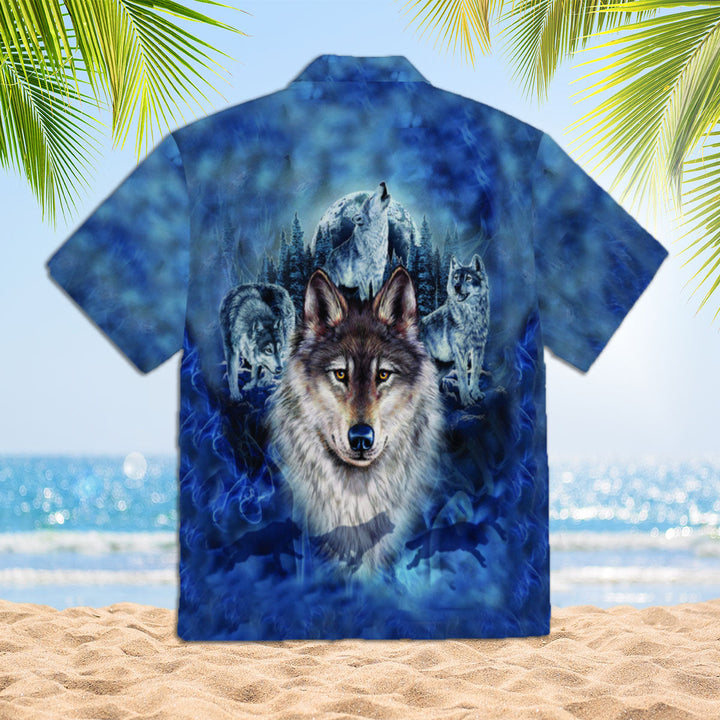 Native Wolf Hawaiian Shirt | For Men & Women | HW1857-BehighStyle