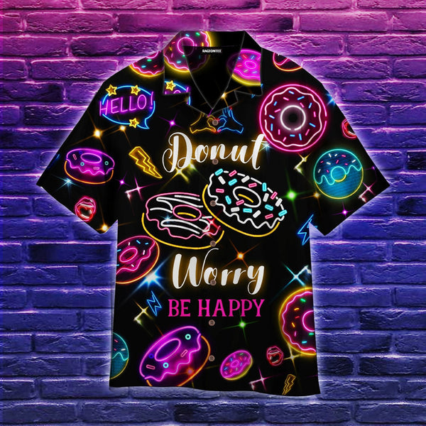 Neon Donut Rain Hawaiian Shirt | For Men & Women | HW2276-BehighStyle