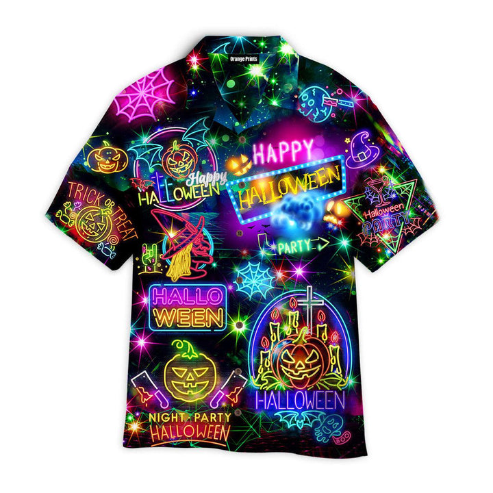 Neon Halloween Night Life Party Hawaiian Shirt | For Men & Women | HW2590-BehighStyle