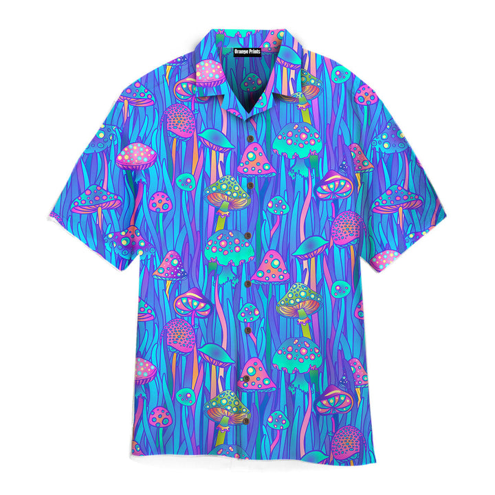 Neon Hippie Mushroom Aloha Hawaiian Shirt | For Men & Women | HW674-BehighStyle