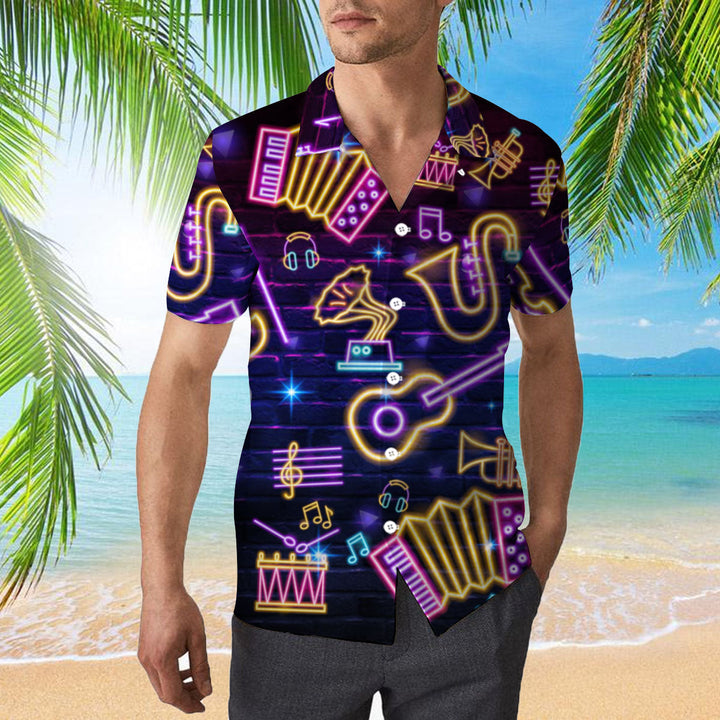 Neon Musical Instrument Hawaiian Shirt | For Men & Women | HW2053-BehighStyle