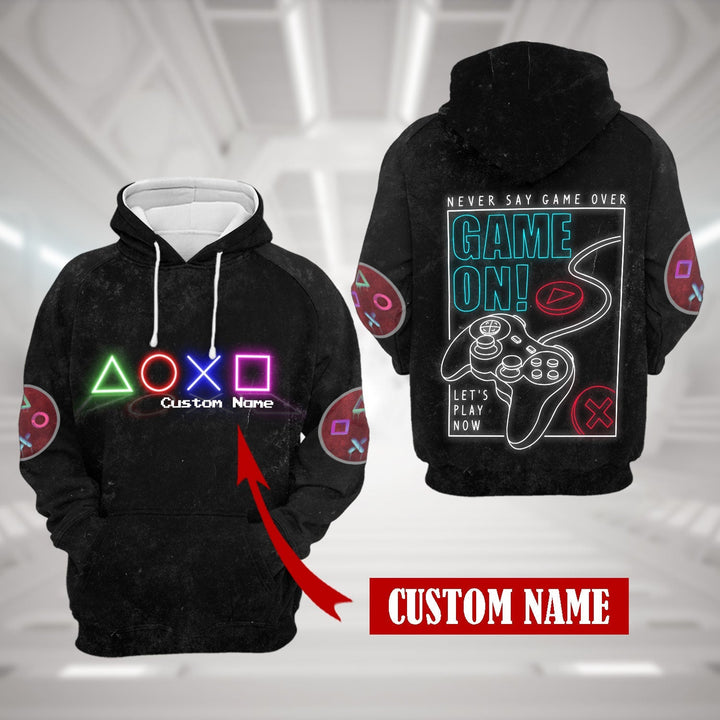 Never Say Game Over Custom Name 3D All Over Print | For Men & Women | Adult | CN154-BehighStyle