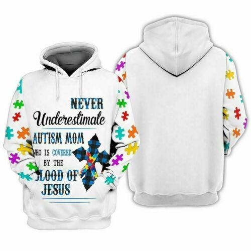 Never Underestimate Autism Mom 3D All Over Print | For Men & Women | Adult | HP1144-BehighStyle