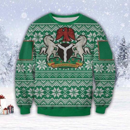 Nigeria Ugly Christmas Sweater | For Men & Women | Adult | US1533-BehighStyle