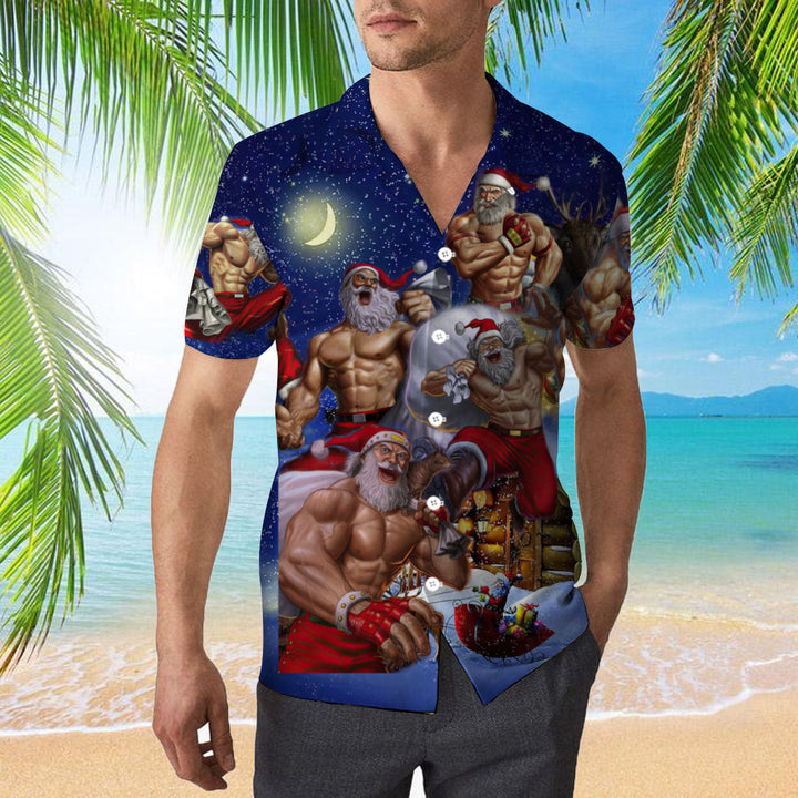 No Lift No Gift Christmas Workout Santa Hawaiian Shirt | For Men & Women | HW2061-BehighStyle