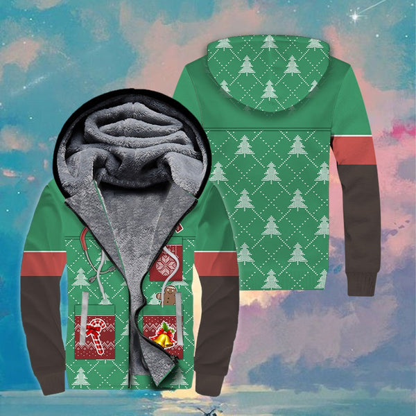 Nurse Christmas Fleece Zip Hoodie All Over Print | FZ437