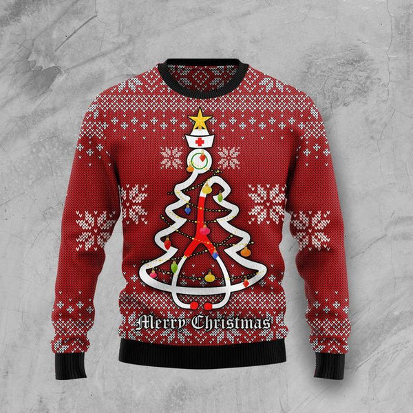 Nurse Merry Christmas Ugly Christmas Sweater | For Men & Women | Adult | US1530-BehighStyle