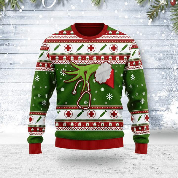 Nurse Ugly Christmas Sweater | For Men & Women | Adult | US1398-BehighStyle