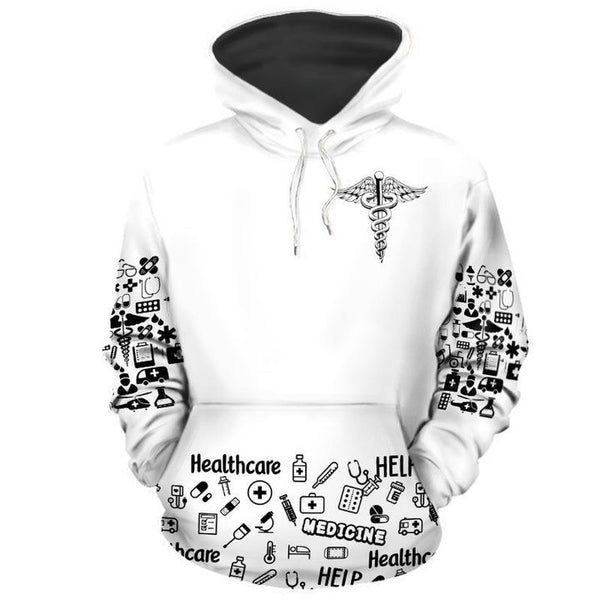 Nurse White 3D All Over Print | For Men & Women | Adult | HP1762-BehighStyle