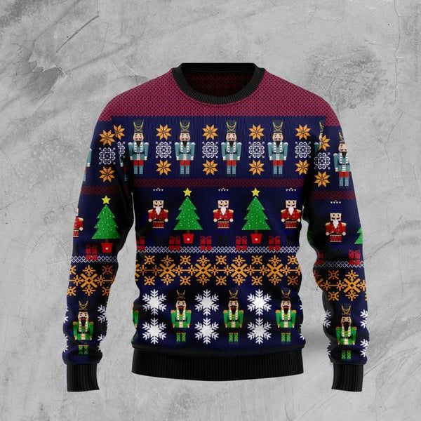 Nutcracket Tree Christmas Ugly Christmas Sweater | For Men & Women | Adult | US1529-BehighStyle