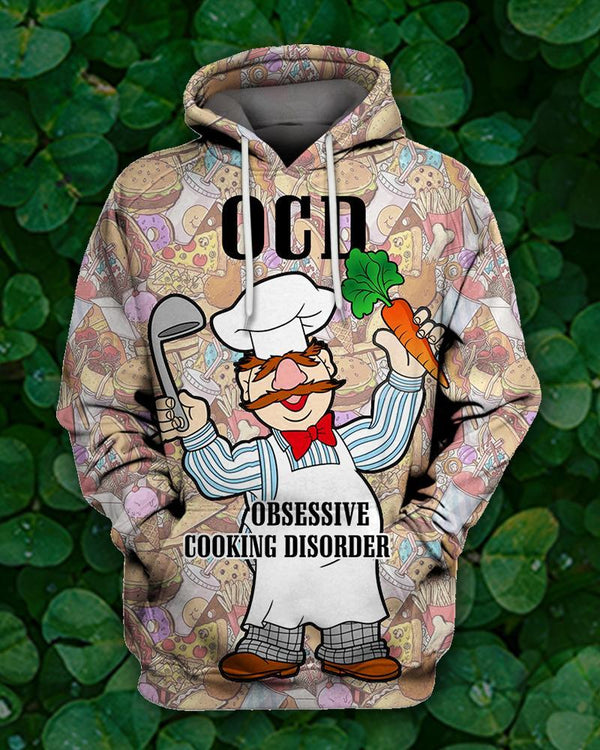 OCD Chef Obsessive Cooking Disorder 3D All Over Print | For Men & Women | Adult | HP1507-BehighStyle