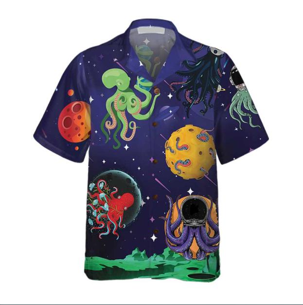 Octopus Astronaut Hawaiian Shirt | For Men & Women | HW1567-BehighStyle