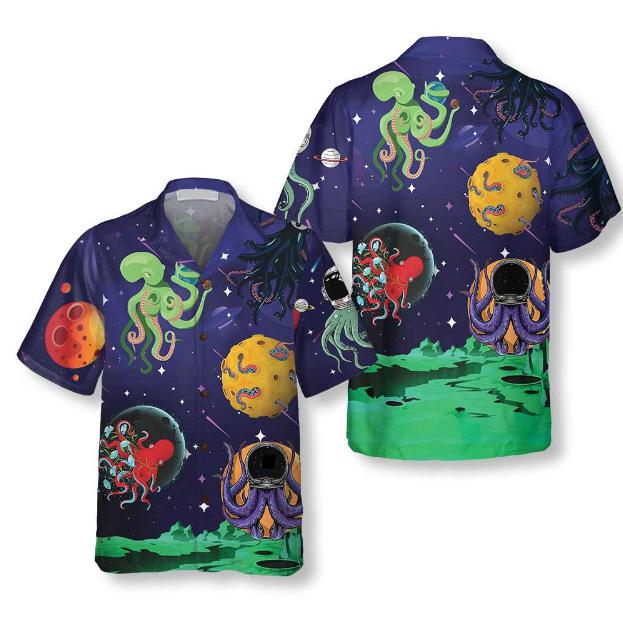 Octopus Astronaut Hawaiian Shirt | For Men & Women | HW1567-BehighStyle