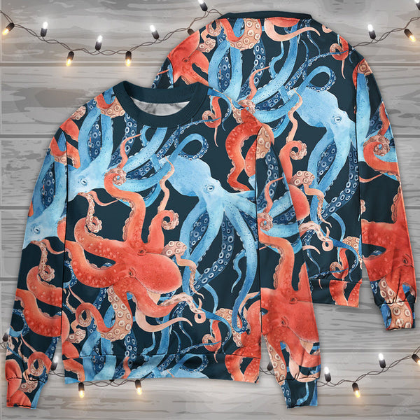 Octopus Colorful Ocean Life Basic 3D All Over Print | Adult | HP3051